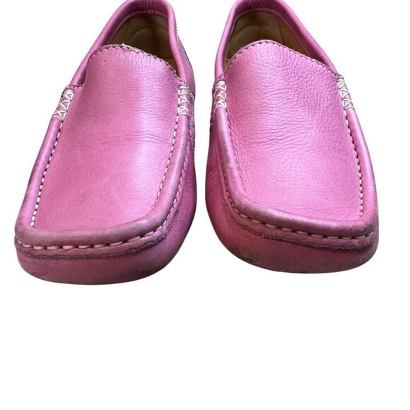 Russell & Bromley Pink Leather Loafers - Picture 4 of 12